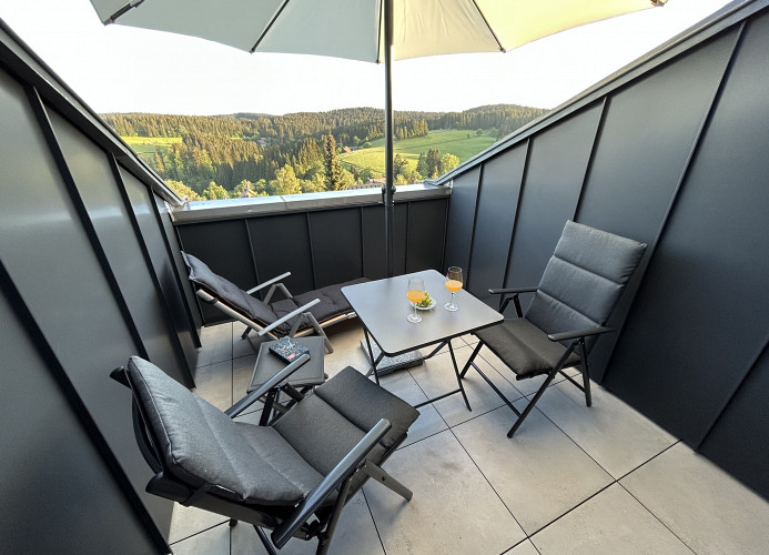 Ferienwohnung „Schwarzwaldtraum' – Maisonette mit zwei Terrassen & Panoramabalkon im Schwarzwald