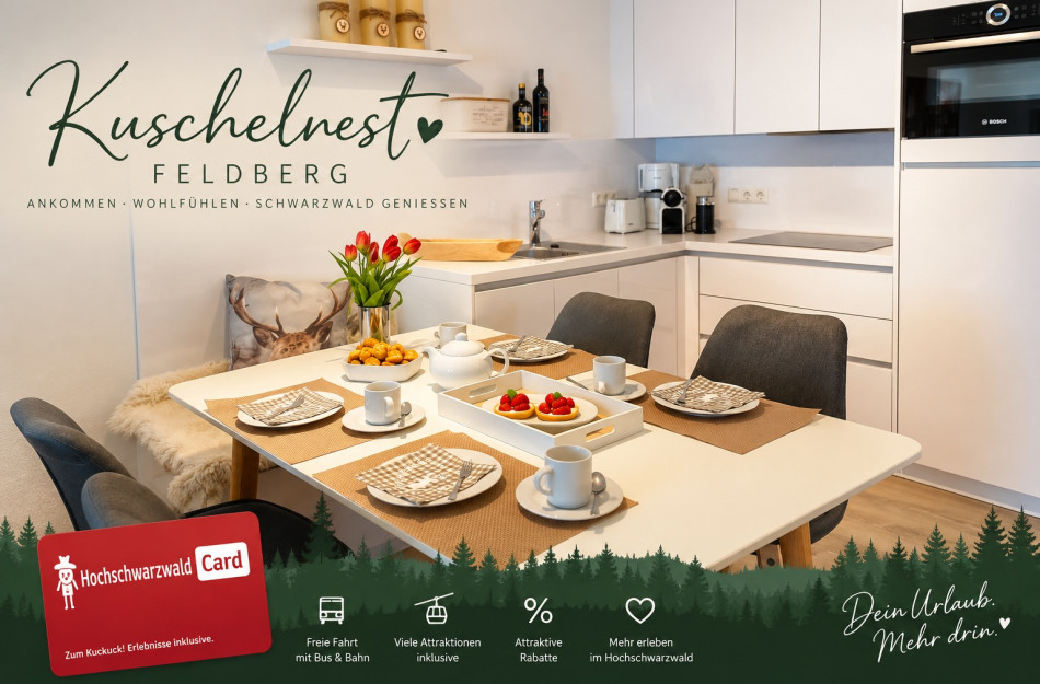 Kuschelnest Feldberg - Hochschwarzwald Card inklusive 100 Erlebnisse - Mein SWH