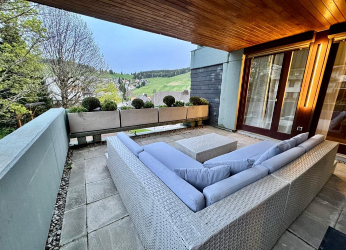 Todtie-Lounge mit Balkon und Bergblick in Todtnauberg – Mein SWH