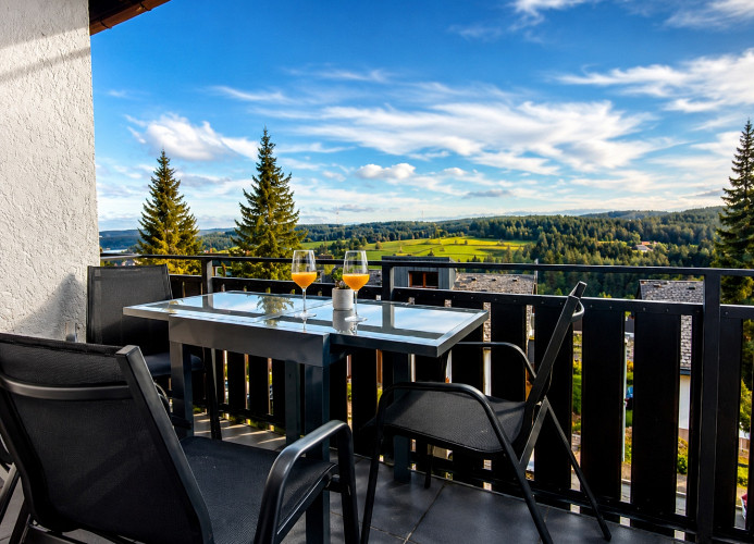 Ferienwohnung Schwarzwaldtraum – Maisonette mit zwei Terrassen & Panoramabalkon im Schwarzwald