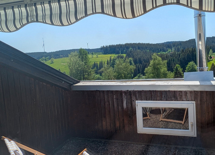  Ferienwohnung Waldblick mit Balkon und Dachterrasse mit traumhaftem Südblick - Mein SWH