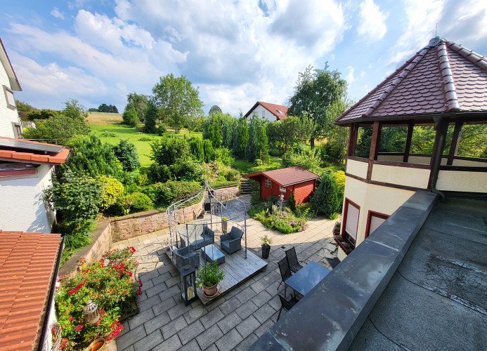 Blick auf den Garten