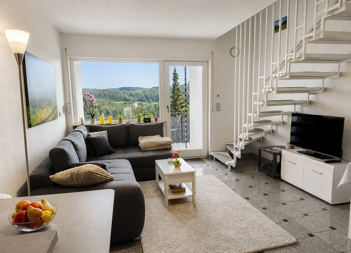 Ferienwohnung Schwarzwaldtraum – Maisonette mit zwei Terrassen & Panoramabalkon im Schwarzwald
