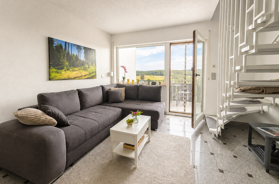 Ferienwohnung Schwarzwaldtraum – Maisonette mit zwei Terrassen & Panoramabalkon im Schwarzwald