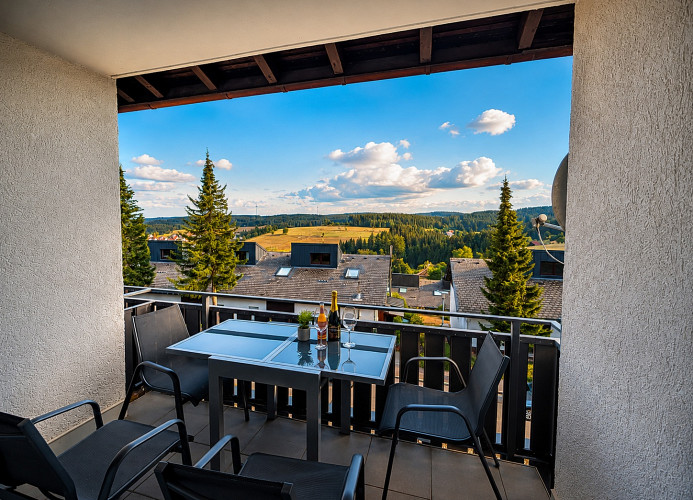 Ferienwohnung Schwarzwaldtraum – Maisonette mit zwei Terrassen & Panoramabalkon im Schwarzwald