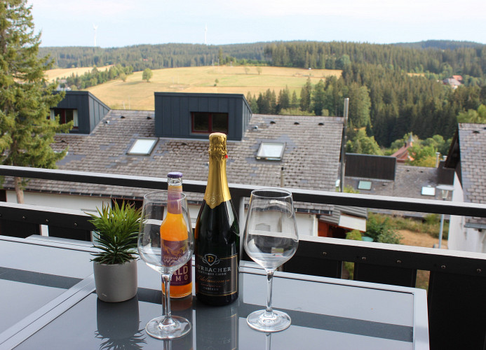 Ferienwohnung Schwarzwaldtraum – Maisonette mit zwei Terrassen & Panoramabalkon im Schwarzwald